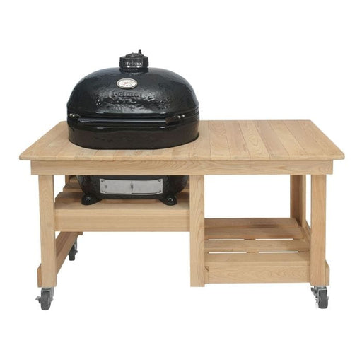 Primo grill countertop cypress table for Oval LG 300 grill.